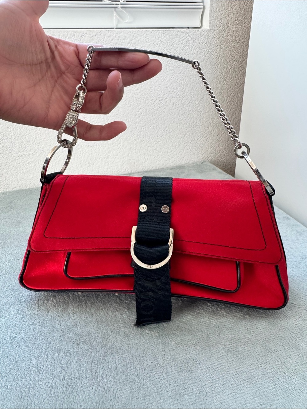 Vintage red Dior bag